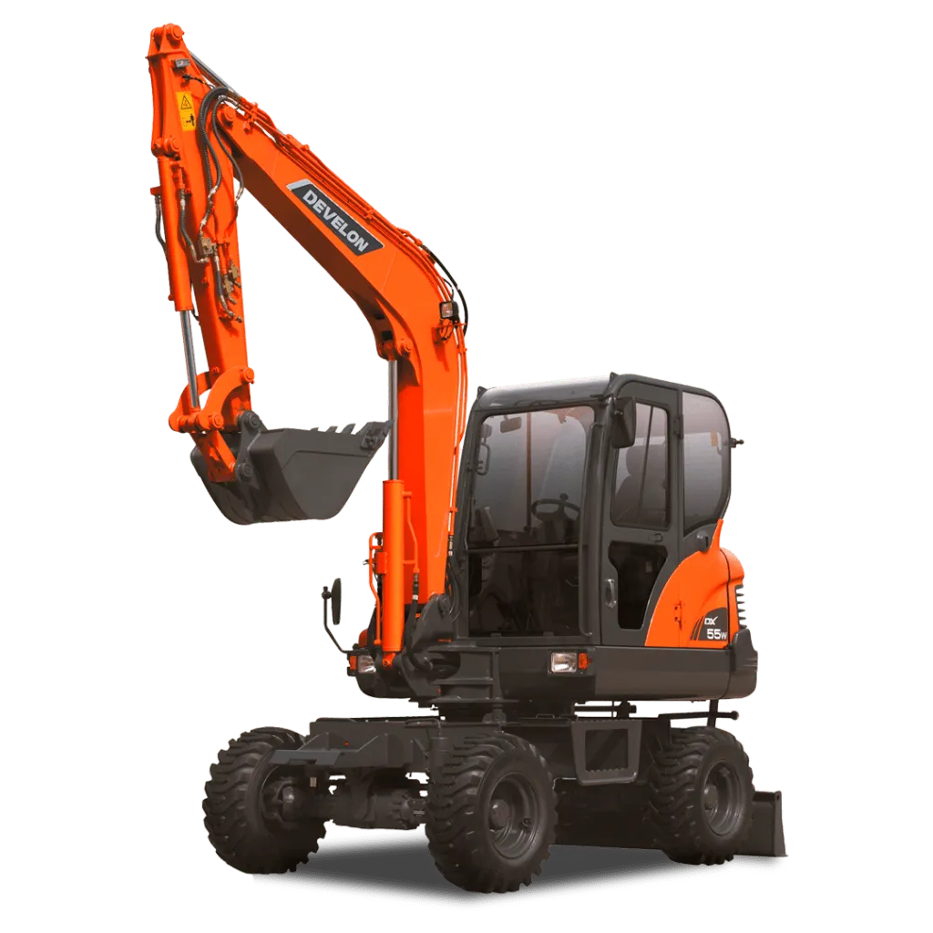 Escavadeira de Rodas Develon – DX55WE